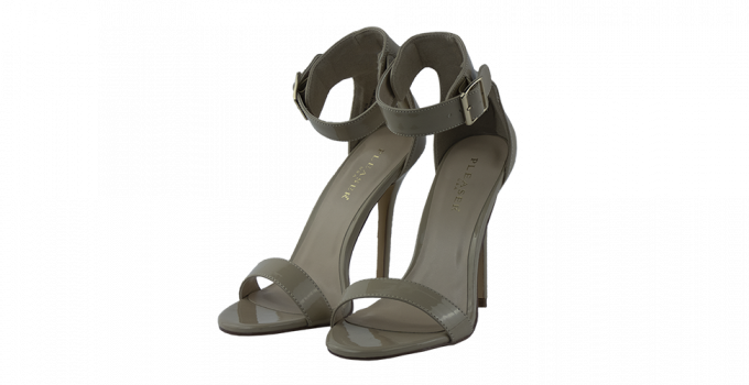 5″ heel Pleaser Nude high heel Sandals