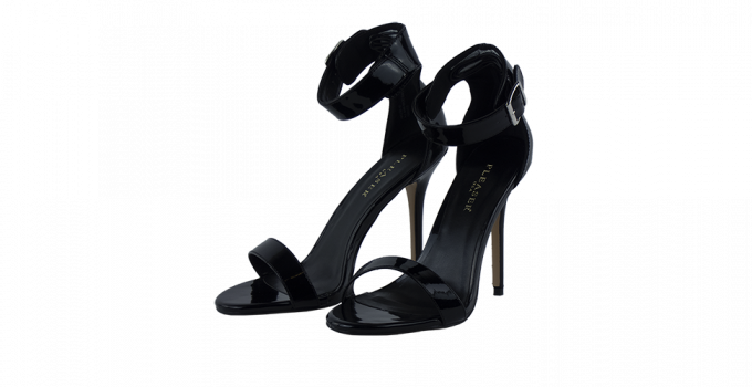 5 inch heels Pleaser Black Sandals