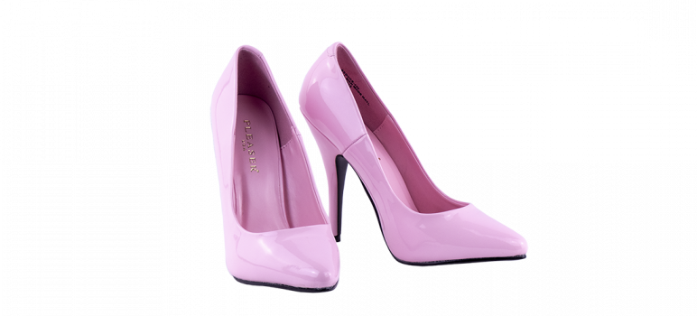 4.75 inch heels no platform Pleaser Pink Pumps