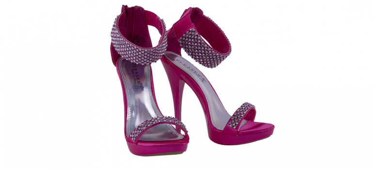 5 inch heels Pleaser Fuchsia Sling Back heeled Sandals